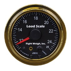 Right Weigh 2.5" Interior Mechanical Display / 25,000kg - Gold Bezel